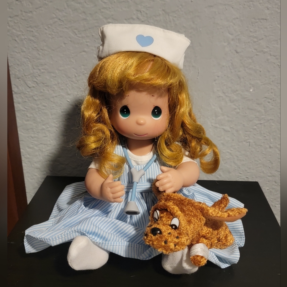 13" Precious Moments A Gentle Touch Auburn Doll
